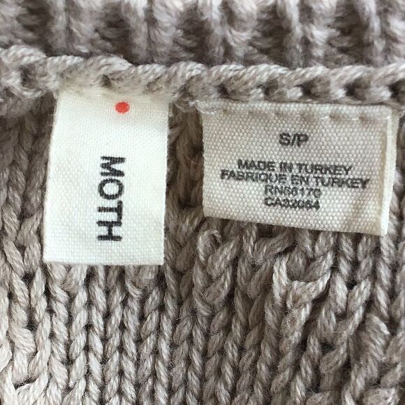 Anthropologie Moth Sana Foiled Metallic Gold Knit Tank Top - Picture 10 of 12